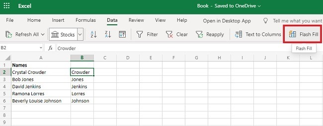 3 formas de dividir celdas en Microsoft Excel Flash Fill