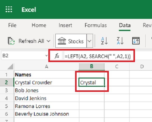 3 formas de dividir celdas en Microsoft Excel