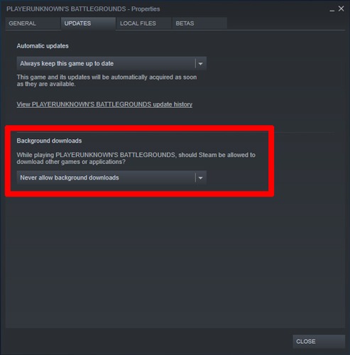 Acelera las descargas de Steam Descargas en segundo plano