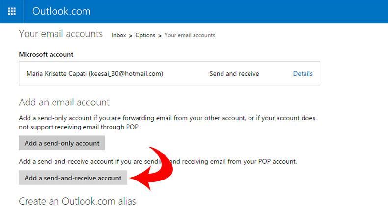 popmailoutlook-sendandreceiveaccount