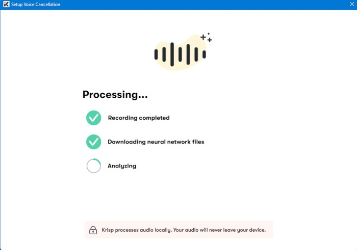 Configuración de preferencias de Krisp Procesamiento de cancelación de voz