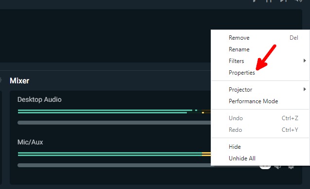 Propiedades de Krisp Streamlabs