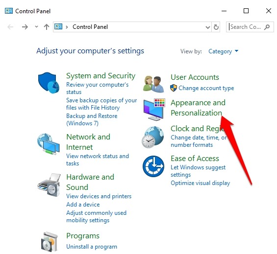 Instalar Administrar fuentes Windows 10 Panel de control Apariencia Personalización