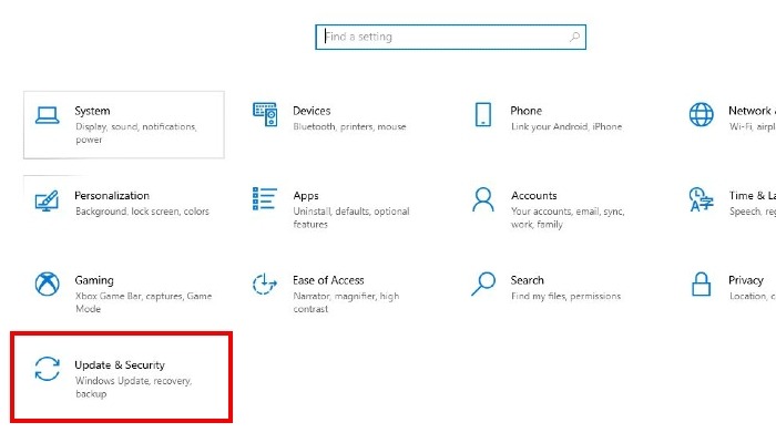 Recuperación de la actualización de la configuración de Windows 11