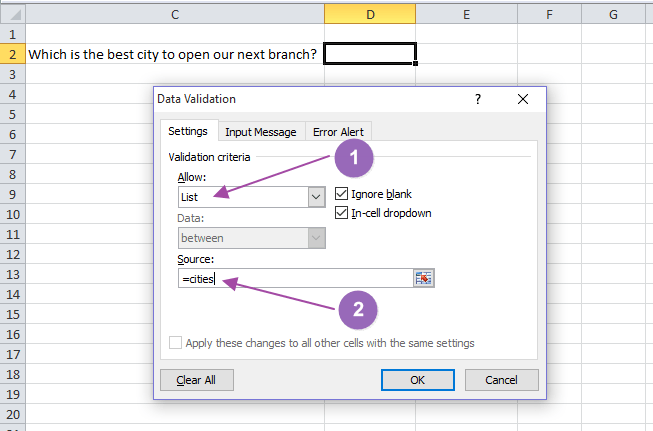 nomenclatura de validación de datos