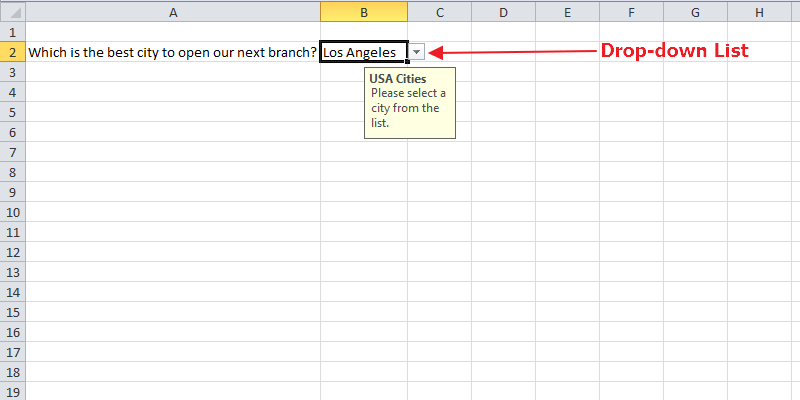 Cómo crear una lista desplegable en Microsoft Excel