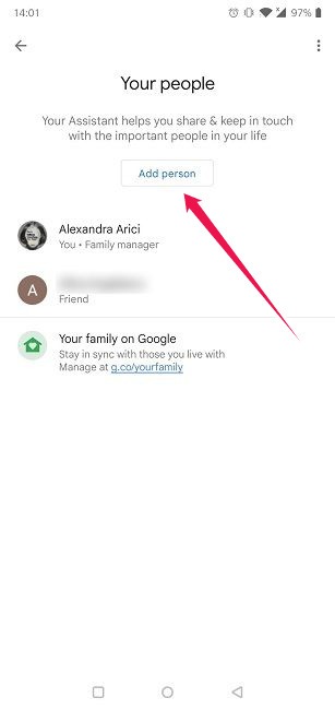 Mejorar los nombres fonéticos del Asistente de Google Agregar persona