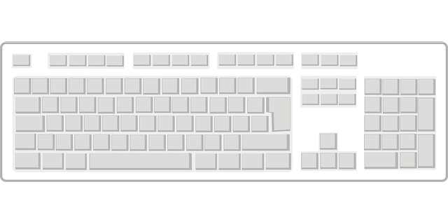 tocar-escribir-02-teclado en blanco