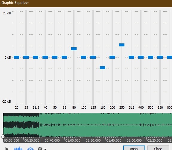 Ecualizador gráfico Oceanaudio