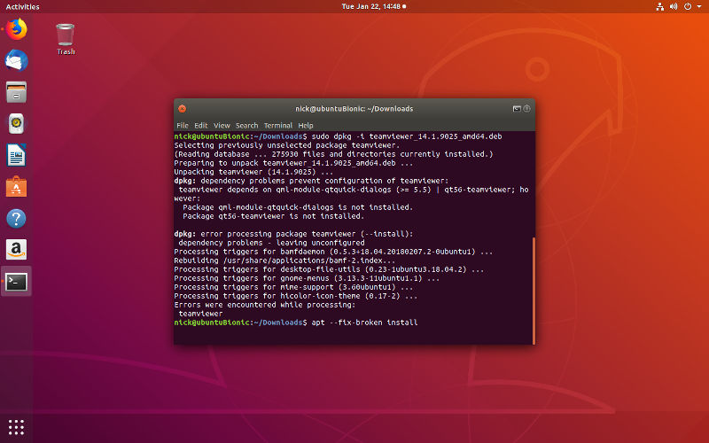 Instalación de Teamviewer en Ubuntu