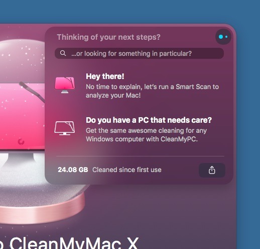 Asistente inteligente Cleanmymacx