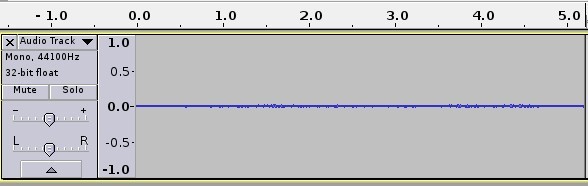 Graba algo de audio con Audacity.