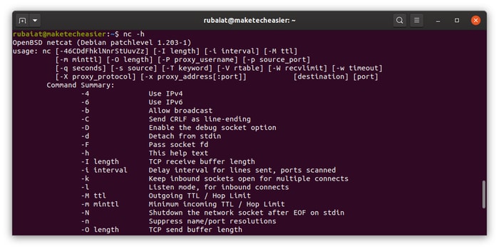 Netcat para Linux