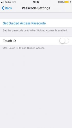 Bloquear aplicaciones Configuración de iPhone Configuración de contraseña Touchid