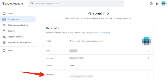 Consejos de seguridad de la cuenta de Gmail Contraseña