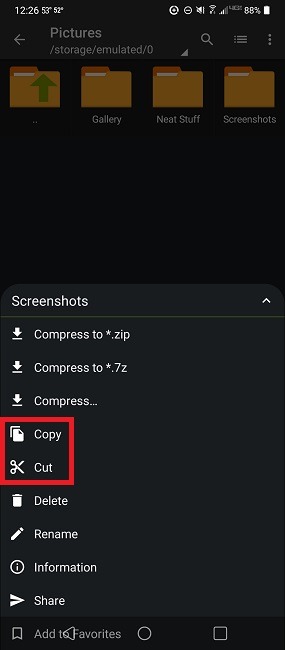 Cómo comprimir y extraer archivos en Android usando Zarchiver Copy