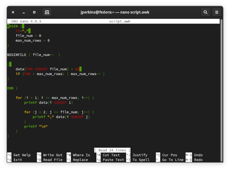 Editores de texto Linux Nano