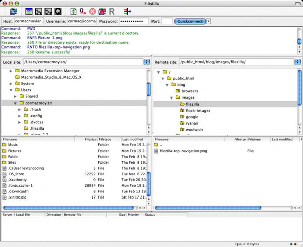 FTP-Mac-FileZilla