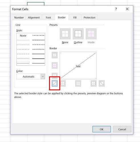 Excel-líneas-diagonales