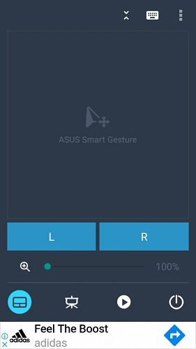 Pantalla de gestos de Asus