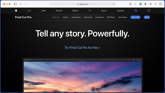 Los mejores editores de video Mac Final Cut Pro