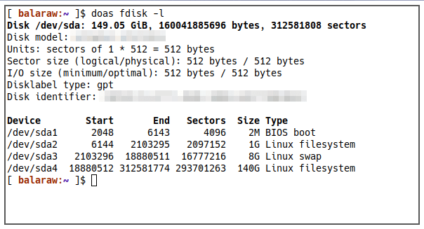 Dd Guide 02 Lista de particiones Fdisk