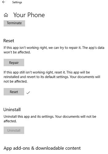 Configuración de la aplicación de su teléfono