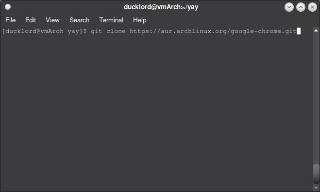 Usar Aur en Arch Git Clone Chrome