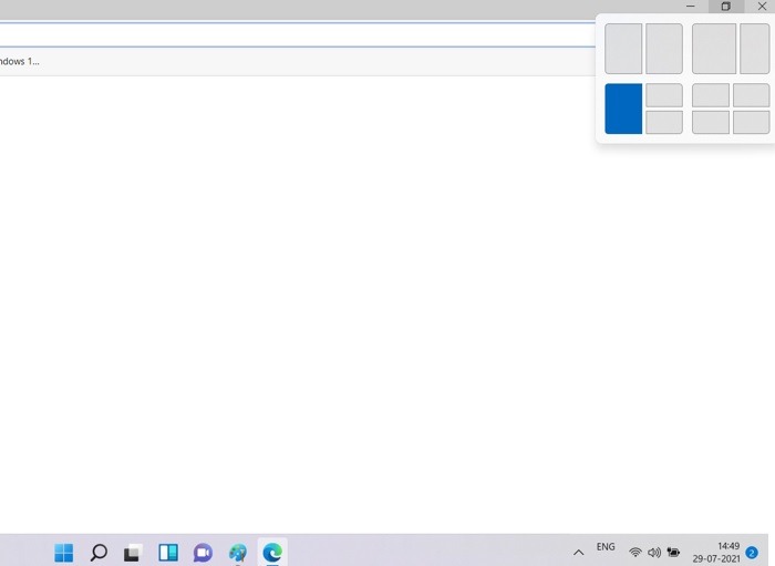 Snap Windows Windows11 cuatro diseños