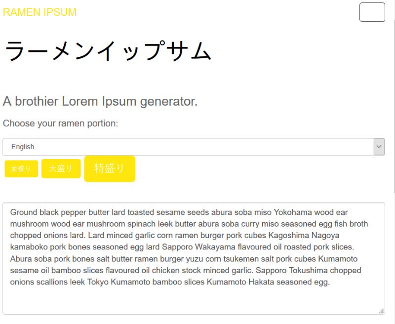 Ramen Lorem Ipsum