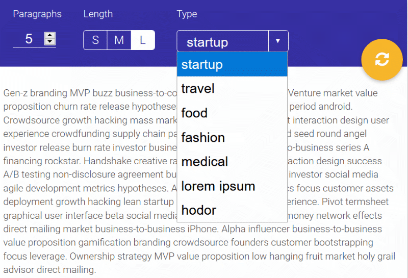 Lorem Ipsum Startupsum