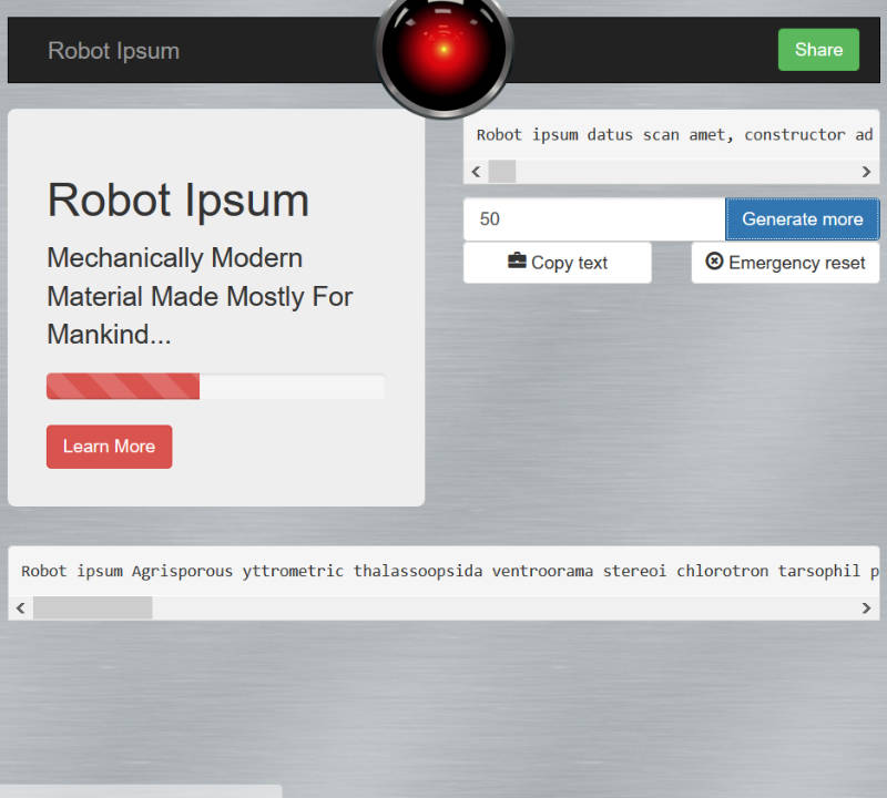 Robot Lorem Ipsum