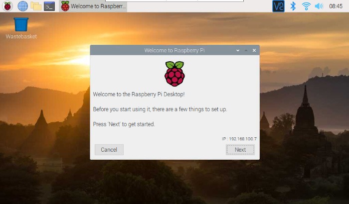 Arranque inicial de Raspberry PI OS