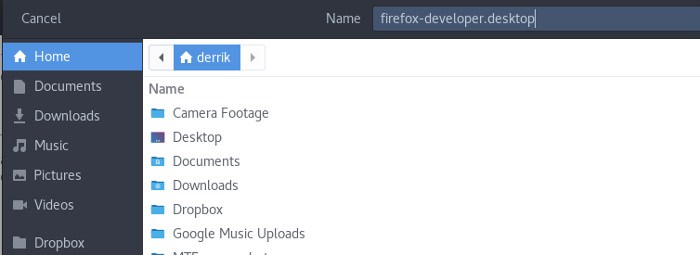 Firefox-desarrollador-guardar-acceso directo