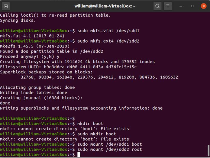 Instale Arch Linux Rpi Filesystem Mount