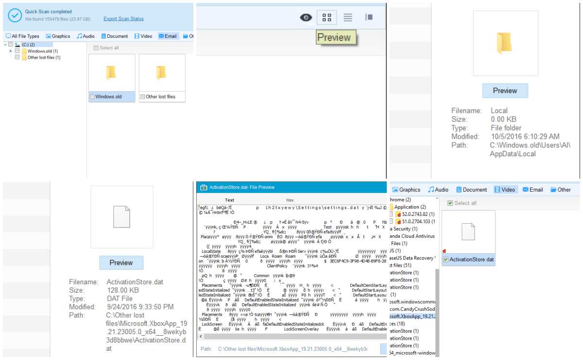 EaseUS Data Recover: obtenga una vista previa de los archivos recuperables.