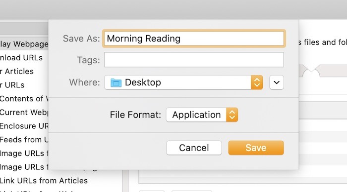 Cómo usar la lectura matutina de Mac Automator