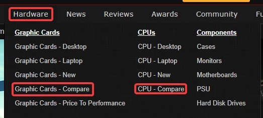 comparar-hardware-juego-opciones