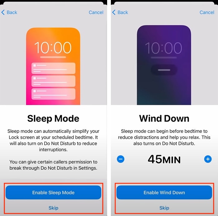 Configuración del seguimiento del sueño de Apple Watch Modo de relajación