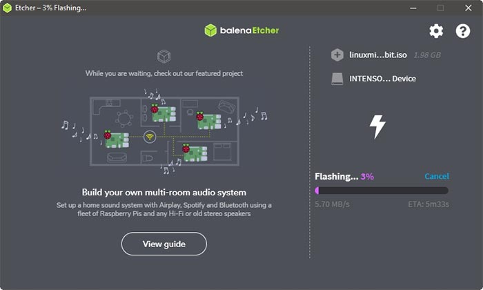 Как установить balenaetcher на linux