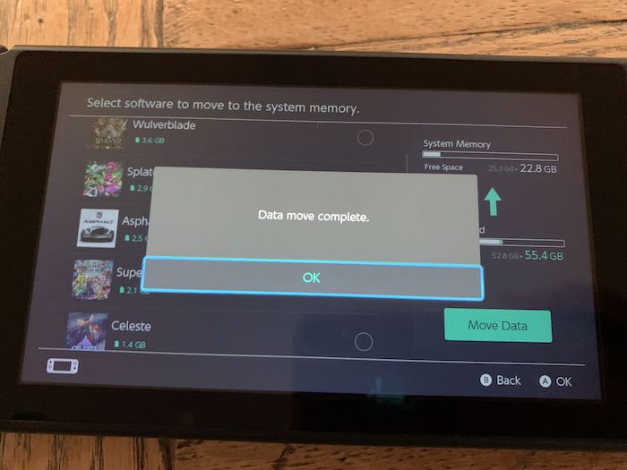 Transferencia de datos microsd de Nintendo Switch completa