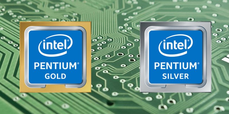 Intel Pentium Gold and Silver