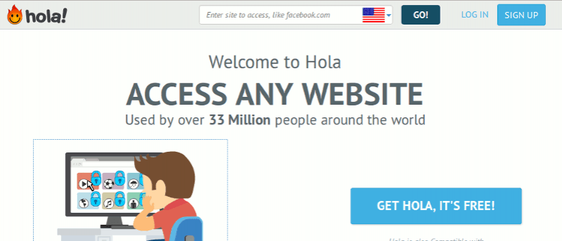 Acceda fácilmente a sitios web bloqueados con Hola