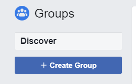 Crear grupos de Facebook