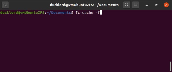 Instalar fuentes en Ubuntu 2004 Fccache