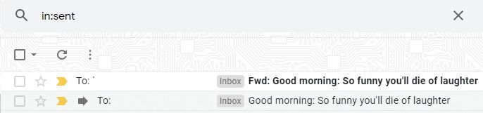 Mensaje no enviado de Gmail Elementos enviados