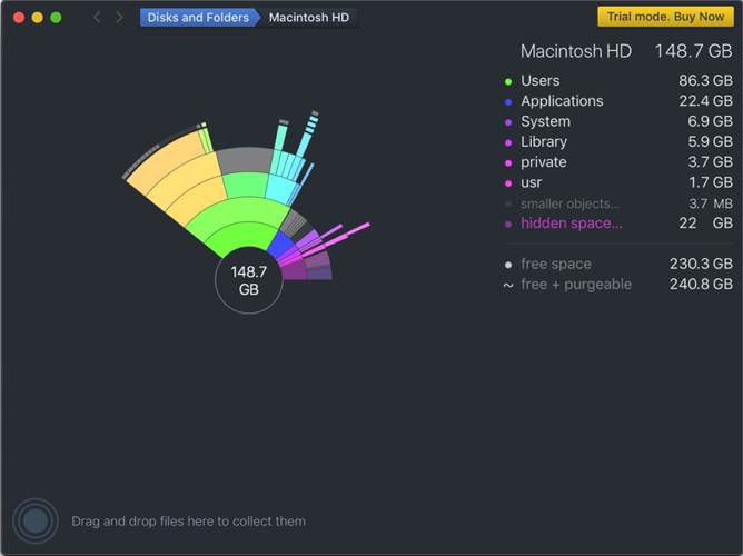 Analizar espacio en disco Mac Daisydisk