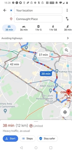 Google Maps Manténgase más seguro