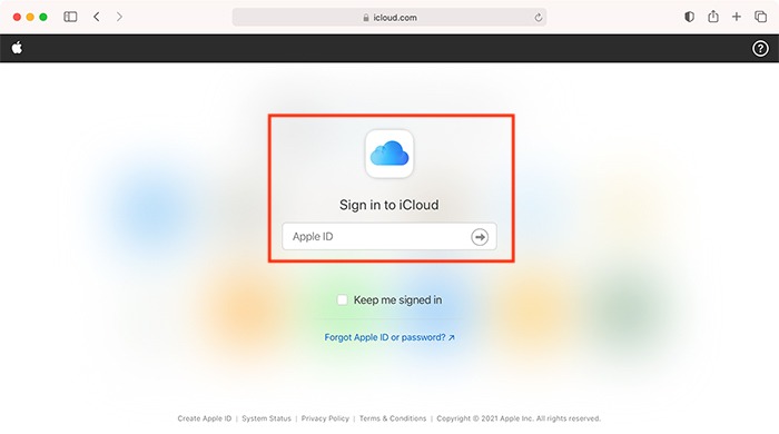 Desvincular Apple Watch Página de inicio de Icloud