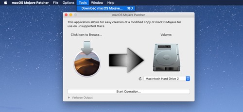 Descarga del instalador de Macos